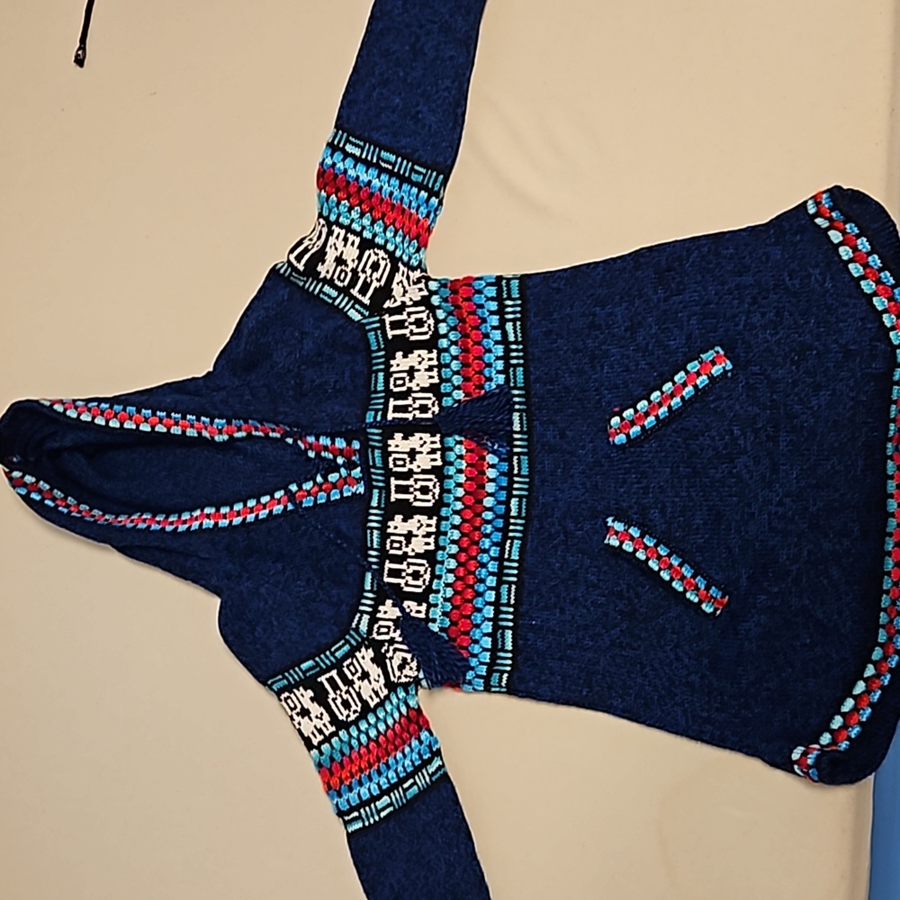 Multi colored hoodie